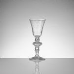 556135 Glass goblet
